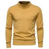Suéter cálido y grueso de comercio exterior transfronterizo de otoño e invierno para hombre, suéter ajustado de cuello medio para hombre, suéter para hombre multicolor en stock de punto