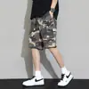 Shorts de Trabalho Camuflados Estilo Americano de Verão para Homens, Tamanho Europeu Transfronteiriço, Calças Compridas Médias Confortáveis e Modernas para Jovens, para Uso ao Ar Livre