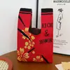 Bolso Chaleco Bolso Chaleco Bolso de Mano Tejido Casual Bolso de Mano Contraste de Color Ajedrez Bolso de Mano Coreano de Lujo Ligero