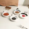 Prato para Molho de Urso Polar, Panda e Pinguim Fofo, Prato de Cerâmica para Temperos, Prato Criativo de Desenho Animado para Molho de Soja e Ketchup