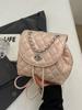 Mochila Pequeña Estilo Coreano tipo Chanel para Mujer, Nuevo Modelo 2026, Mochila para Viajes Diarios, Bolso Cubo Casual Versátil y a la Moda Estilo Coreano
