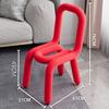 Silla de forma especial, estilo posmoderno, ligera, de lujo, de un solo color, taburete sencillo, silla de comedor nórdica, silla de diseño moderno creativo.