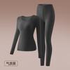 Traje Térmico de Manga Longa para Outono e Inverno, Máscara Invisível, Roupa Embelezadora da Pele, Camada de Base de Alta Elasticidade para Modelar o Corpo Feminino, Lingerie com Bojo Fixo
