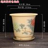 Vaso de Flor de Orquídea Zisha Yixing para Orquídea de Interior Cymbidium Orquídea Pendurada Adesivo Artesanal Sala de Estar Cerâmica Respirável Vasos para Bonsai Atacado