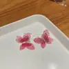 Brincos de Borboleta Coloridos Doces e Fashion para Mulheres, Luxo Leve, Estilo Único e de Alta Qualidade, Brincos da Moda de Celebridades da Internet