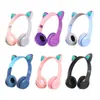 Auriculares estéreo Bluetooth con orejas de gato de dibujos animados P47M, luminosos, con explosiones transfronterizas, venta directa de fábrica MZ-47