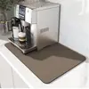 Tapete Drenante de Tierra de Diatomeas para Encimera de Cocina, Tapete Absorbente de Agua de Secado Rápido para Estufa, Sencillo y Resistente a la Suciedad, Fácil de Limpiar, Tapete para Vajilla