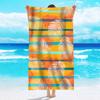 Toalla de playa de terciopelo de un lado para comercio exterior, toalla de playa de microfibra, toalla de verano con múltiples patrones, toalla de baño, playa de verano