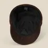 Sombrero de Montar Plano Retro Japonés Simple Unisex Otoño Casual Versátil Adelgazante Facial Gorra de Repartidor de Periódicos de Gama Alta