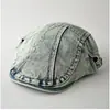 Gorra de béisbol unisex retro americana de mezclilla lavada desgastada, versátil, adelgazante, para pareja, moda británica