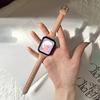 Adequado para Pulseira de Couro Seixo da Apple Iwatch10/9/8/7/Se/6/5/4/32 Cintura Pequena Couro de Primeira Camada