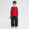 Casa de Hai Ma Ropa Infantil Niños Otoño Nuevo Camiseta de Manga Larga Top Infantil Algodón Puro Antibacteriano Ropa de Otoño Niños Medianos y Grandes Niños