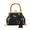 Bolso de Noche Cheongsam Estilo Chino Emperatriz del Oeste Nuevo Otoño/Invierno 2025 Elegante Bolso de Mano Bolso Cruzado de un Solo Hombro para Mujer