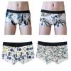 Barraca de Rua Kuaishou Mais Vendido Cueca Boxer Masculina Seda Gelada Roupa Íntima Masculina Sem Costura Seda Gelada Fina Respirável Juventude Ultrafina Tendência