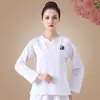 Traje de Tai Chi Traje de Prática de Tai Chi Estilo Chinês para Mulheres Roupas de Artes Marciais Traje para Homens e Mulheres Traje de Performance Primavera e Verão Fitness