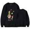 Moletom Novo 2023 Casual Gola Redonda Algodão Top Popular Europeu e Americano Desenho Animado Pato de Natal Monstro Amarelo Peludo