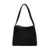 Elegante y minimalista bolso cubo de ante, nueva colección otoño 2026, gran capacidad, adecuado para ir al trabajo y uso diario, se puede llevar como bolso de hombro o bolso de mano
