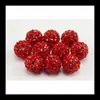 Venta caliente transfronteriza bola de diamante completo de agujero recto de 8 mm cuentas Shambhala accesorios para el cabello DIY accesorios para pulsera múltiples colores