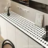 Elegante mantel de mesa para mueble de TV estilo francés, piel, impermeable y a prueba de aceite, fácil de limpiar, tapete protector a prueba de polvo para mueble de entrada y mueble de cajones