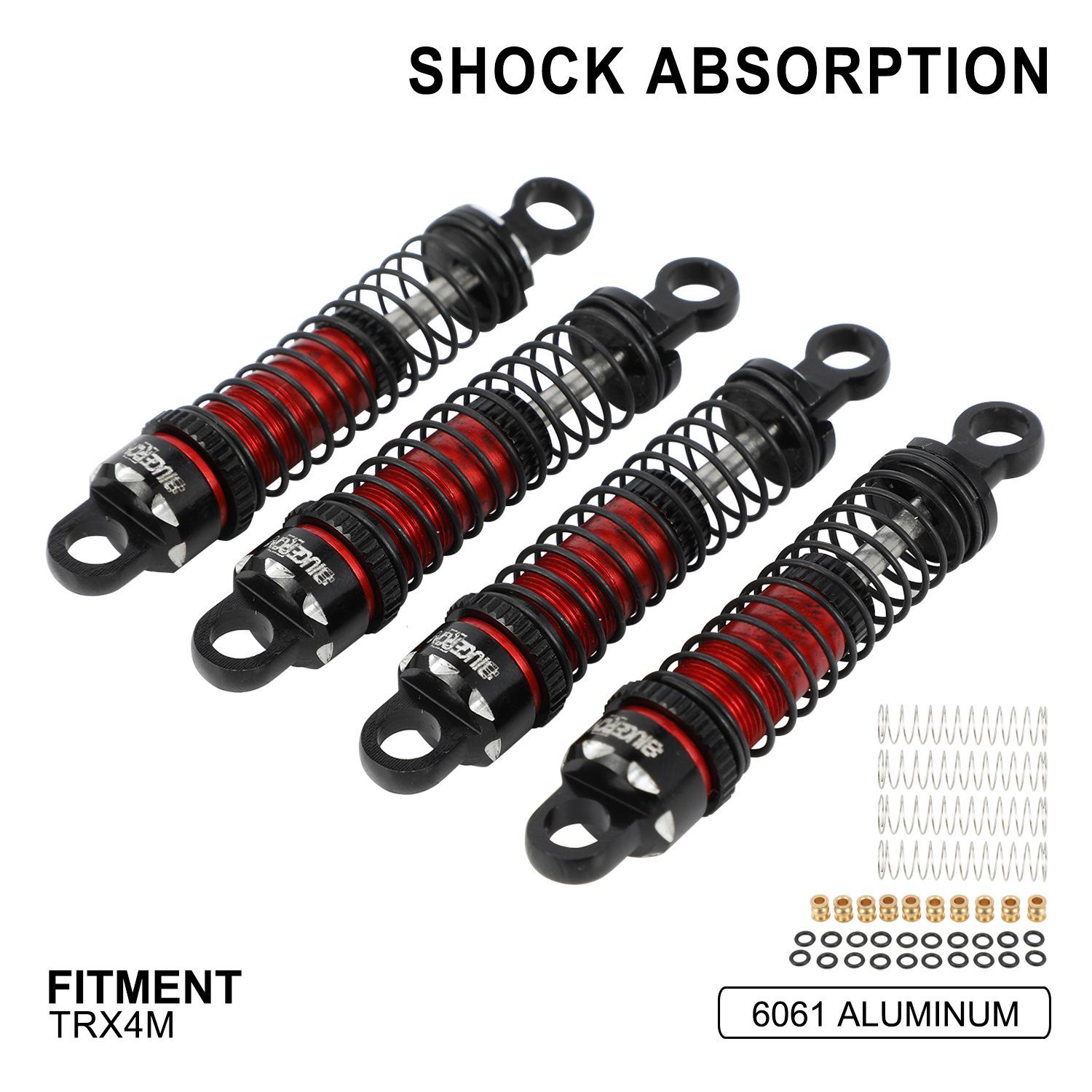 RC-01-TRX4M避震器（52mm） (颜色 红黑色) 