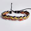 Pulseira de corda para casal em aço inoxidável D900 nova cor pulseira trançada para amigas de algodão pulseira criativa nova
