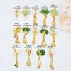 Ouro antigo incrustado sorte saco de jade pingente arco borla pingente diy frisado pulseira colar acessórios