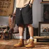 Bermuda Cargo Masculina Verão Solta Casual Calça Estilo Coreano Ins Tendência Calça Masculina Hip-Hop Retro Calça de Cinco Quartos