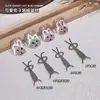 Imán de Ojo de Gato de Conejo de Moda Multifuncional Lindo Imán de Conejo con Orejas Plegables Pieza Magnética para Uñas No Magnético