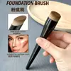Brocha Sola Negra para Base, Brocha para Contorno, Herramientas de Belleza, Brocha Angular, Transfronterizo, Dropshipping, Directo de Fábrica