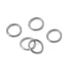 Aço Inoxidável 304 Anel Liso Sem Costura Cor Dourada Aço Metal O-Ring DIY Acessórios de Conexão para Malas e Roupas