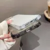 Nueva funda para iPhone 15 Pro Max con agujero en las cuatro esquinas para llevar cruzada 13 funda para teléfono móvil Apple 14 resistente a caídas 11 correa