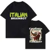 Camiseta Divertida de Tiburón Meme Tralala Tralero Cerebro Podrido Italiano
