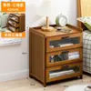 Mesita de Noche Simple Madera Maciza Pequeño Gabinete Almacenamiento Lujo Ligero Dormitorio Mesita de Noche Simple Estilo Nórdico Europeo Moderno Mini