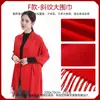 Cachecóis Vermelhos Personalizados com Bordado de Logotipo para Eventos da Empresa, Celebrações Anuais, Presentes Corporativos e Festas de Casamento na China