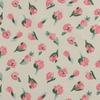 Em estoque algodão água polpa impressão tecido jade flor tecido floral outono e inverno vestido vestido material de moda