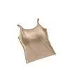 Camisola cálida para mujer con copas incorporadas, hermoso diseño de espalda, diseño integrado, no necesita usar un sujetador aparte, se puede usar como prenda exterior, adecuada para comercio exterior y ventas transfronterizas