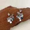 Estilo de Nicho, High-End, Brincos Estilosos, Pequenos, Simples, Modernos e Versáteis, Brincos Personalizados com Franjas de Lantejoulas Redondas