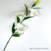 Lirios artificiales, flores de plástico para decoraciones de boda, decoración del hogar, flores artificiales, ramos de novia, flores de regalo para podio