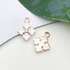 1 gota de óleo branco pingente pulseira colar pingente pequeno pingente artesanal diy chaveiro joias acessórios atacado