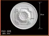Combinação de Painel de Lâmpada Estilo Francês em PU, Base Circular de Teto Embutida, Decoração de Lustre, Nicho de Lâmpada Esculpido, Design de Teto Falso em Gesso