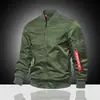 Jaqueta Bomber Plus Size Transfronteiriça Masculina Primavera e Outono 2025 MA-1 Utilitária Camisa de Basebol Masculina Top Solto Jaqueta