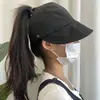 Sombrero para Mujer de Verano Versátil Ala Ancha Sombrero para el Sol Anti-UV Secado Rápido Delgado Pico de Pato Sombrero de Pescador