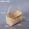 Cestas de Bambu Trançado, Cestas de Bambu, Cestas de Mão, Cestas Domésticas para Legumes, Pequenos Produtos de Bambu, Cestas de Bambu para Frutas, Cestas Grandes de Bambu Trançado para Armazenamento