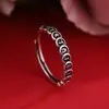 Anillo para el dedo índice de plata de ley para mujer Diseño de nicho Sentido avanzado Lujo ligero Exquisito Personalidad Moda Círculo liso Nueva moda 2022