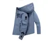Jaqueta Fina de Primavera e Outono Transfronteiriça Cor Sólida Jaqueta Estampada Tendência Nova Casual Esportiva Jaqueta Masculina de Comércio Exterior