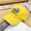 Gorra de béisbol de color sólido con bordado de letras de Jolin Tsai para niños, primavera y otoño, de ala ancha para todo tipo de ocasiones, gorra pequeña de marea.