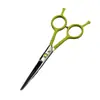 Tesoura de Cabeleireiro com Cabo Amarelo de 5,0 polegadas, Tesoura de Corte de Cabelo, Tesoura Reta, Tesoura para Franja, Tesoura Desbastadora, Tesoura Desbastadora para Desbastar Cabelo