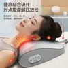 Massageador de pescoço mais vendido internacionalmente, projetado para amassar e massagear ombros, pescoço, costas e cintura; um dispositivo de massagem doméstico multifuncional e uma almofada de suporte lombar