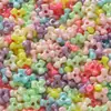Macaron Flor de Seis Pétalos Estrella de Cinco Puntas Mariposa Cuentas Tubulares Color Mixto Aleatorio Material para Cadena de Teléfono Móvil con Cuentas al por Mayor