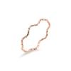 Anillo de onda simple nuevo para mujer estilo pequeña fragancia temperamento oro rosa anillo retorcido pequeño anillo de joyería al por mayor